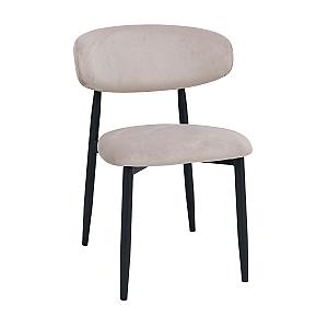 Стул Meridian Бархат Beige (HLR7) + Black Legs