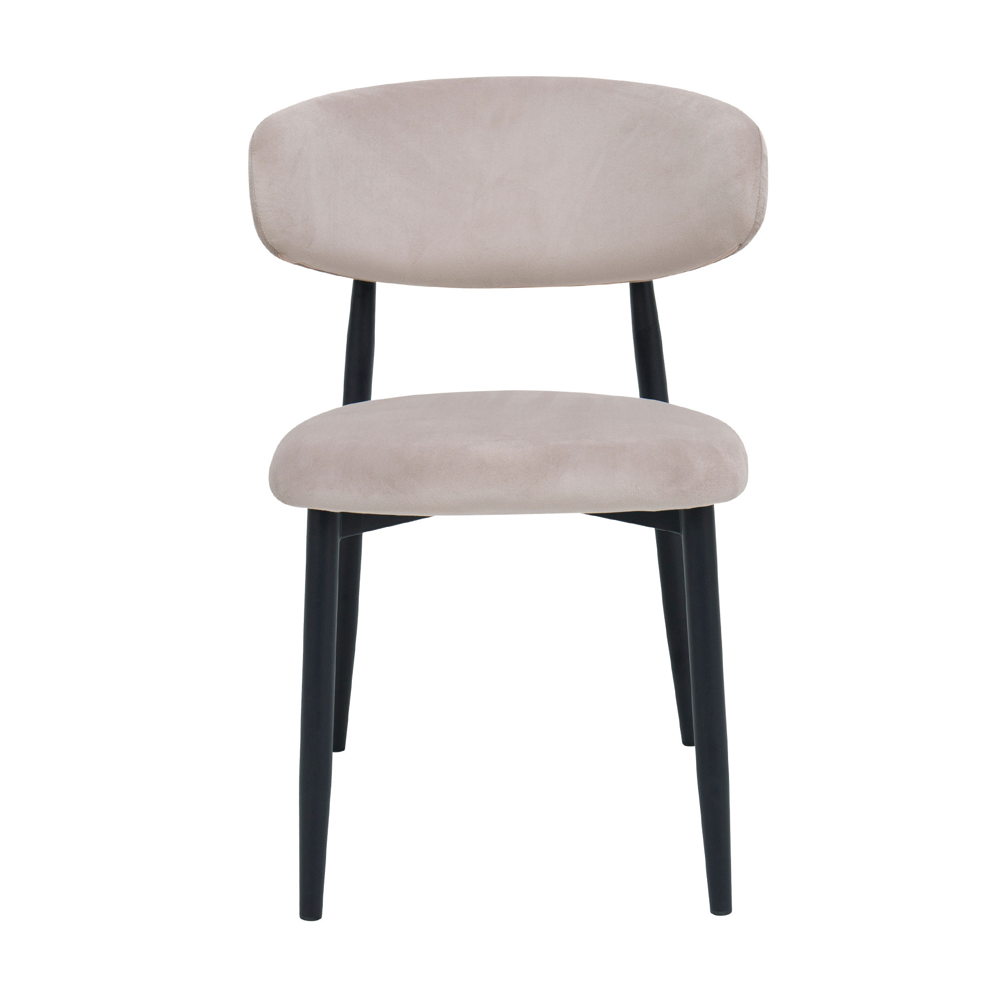 Стул Meridian Бархат Beige (HLR7) + Black Legs