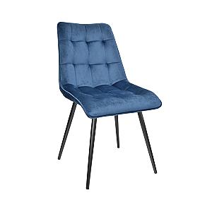 Стул Capella Catifea Blue HLR 63+Black Legs