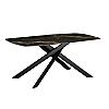 Стол Lunaria 180×90 Black (Black Gold Sand Ceramic)
