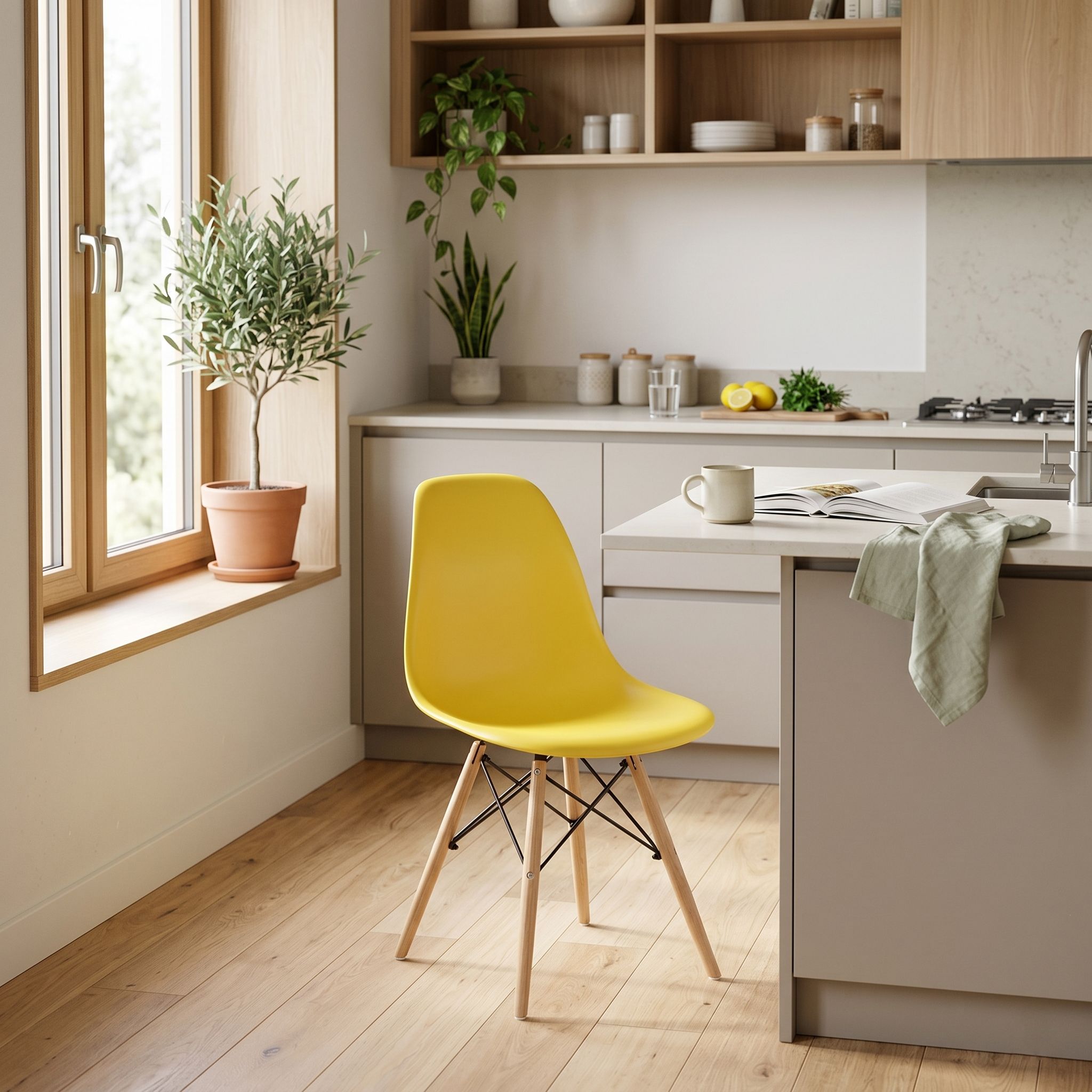 Стул Eames A-37 Yellow