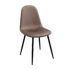 Стул C-710 Catifea Brown (HLR-49) + Black Legs