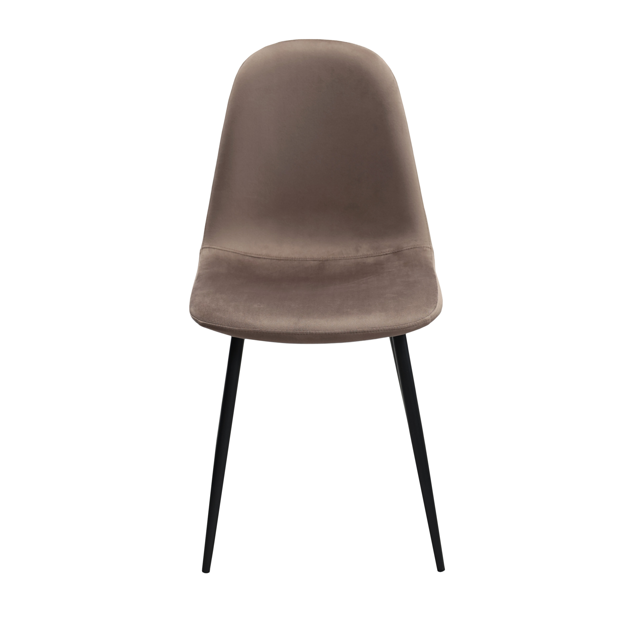 Стул C-710 Catifea Brown (HLR-49) + Black Legs