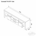 Comoda TV City 1.6m