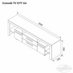 Comoda TV City 2.0m