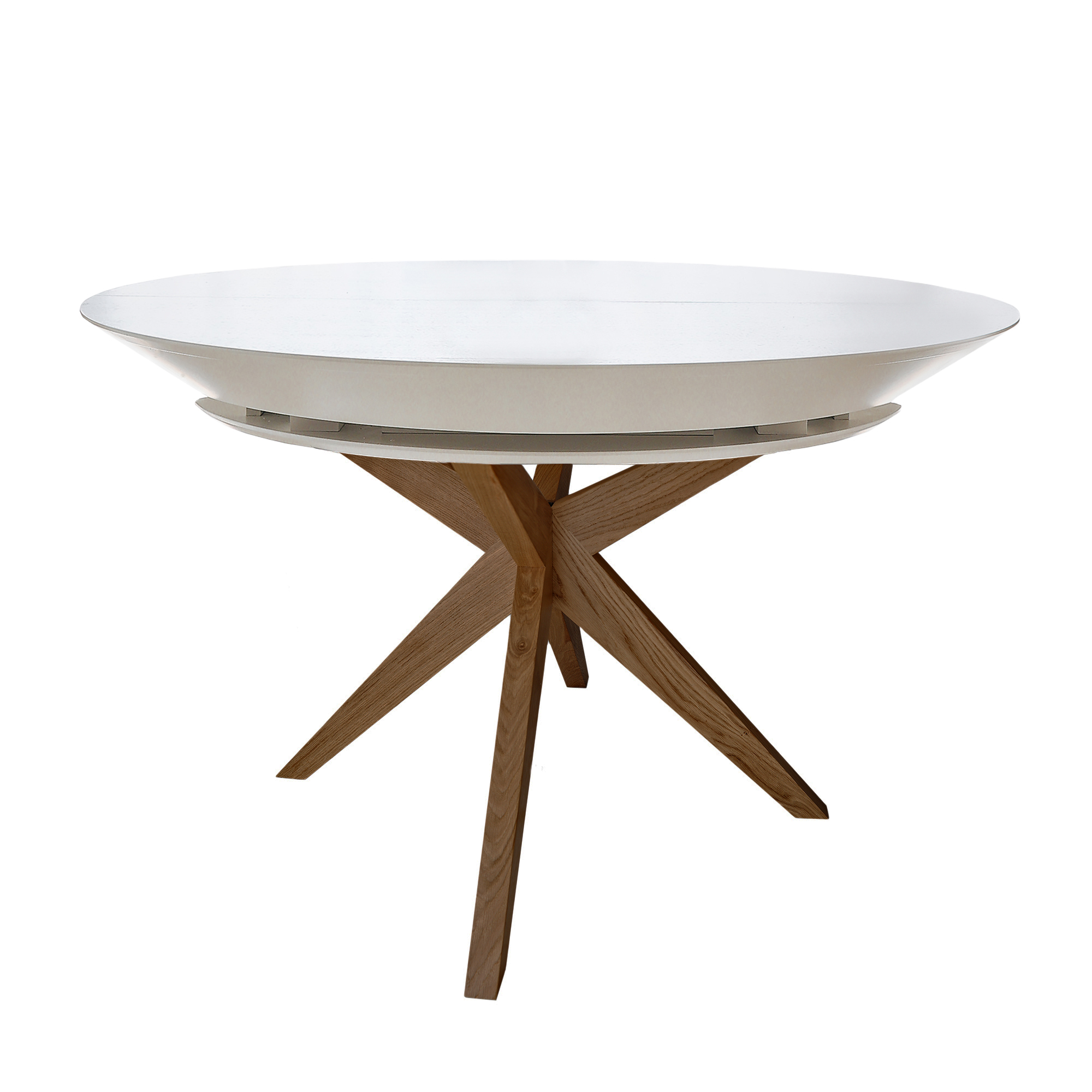 1Masa-NOVA_furnir-white2 Masa NOVA Furnir White Top+Italian Legs 127/177/227xH75 - imagine 1