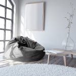 Fotoliu puf Bean Bag Color/Stofă Ø 95 Dark Grey