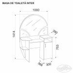 Masa de toaleta INTER