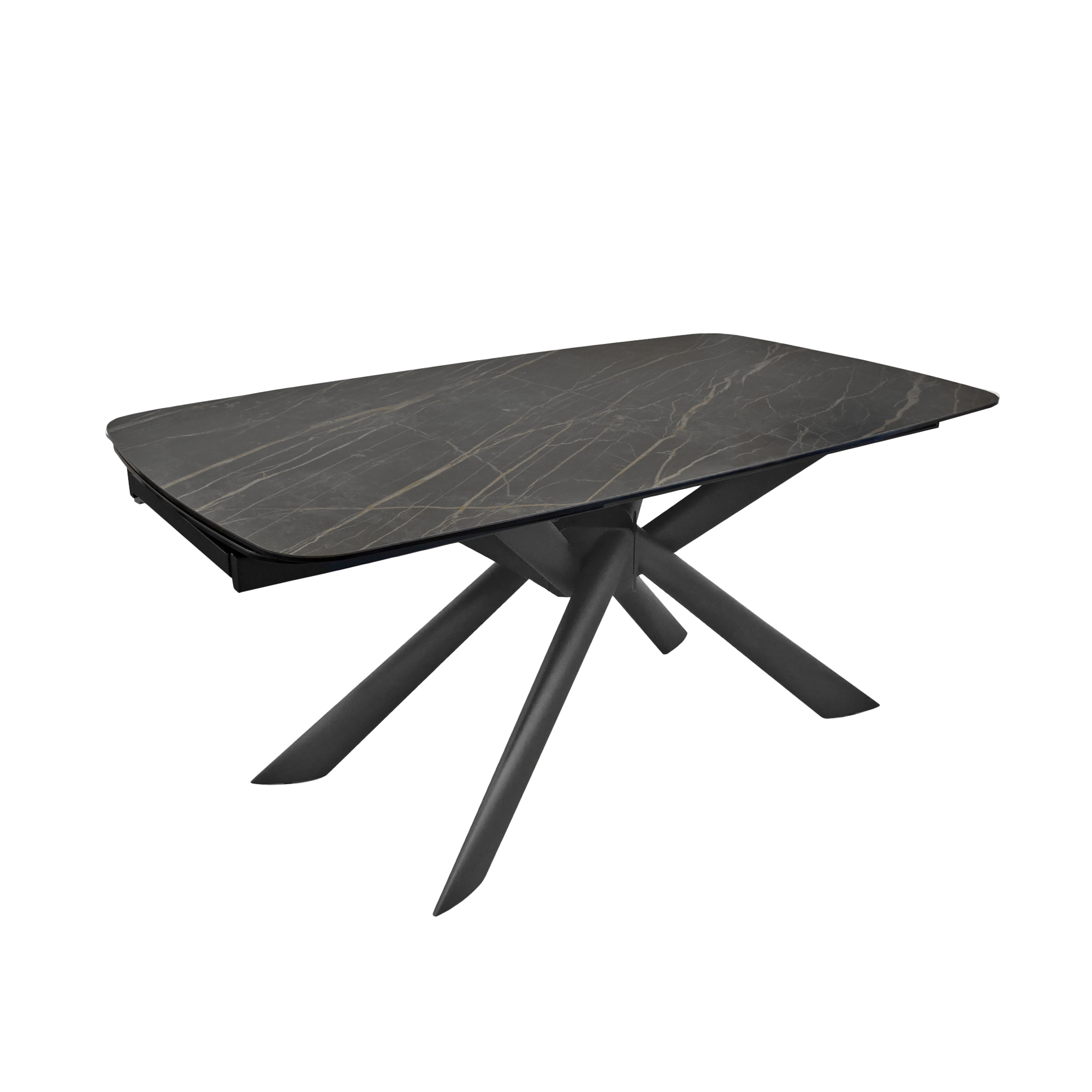 Masa-ASIA_black-marble Masa Extensibila ASIA Black Gold 180/230/280×98 - imagine 1