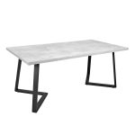 Masa FRIDA Beton+Black Legs 180×90