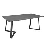 Masa FRIDA Marmura Neagra+Black Legs 180×90
