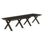 Masa Extensibila Madrid Black Top+Black Legs