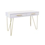 Consola Mia cu sertar White/Gold
