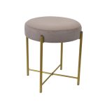 Taburet Taco Beige Gold Legs