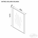 Antreu SOLARIS oglinda 0.8m - imagine 2