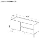 Comoda TV KOSMO 1.2 m