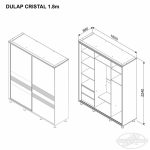 Dulap CRISTAL 1.8 m