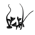 Deco Pisici Black 3 pcs