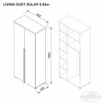 Living DUET dulap 0.85m