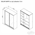 Dulap HAPPY 1.5 m