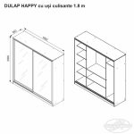 Dulap HAPPY 1.8 m