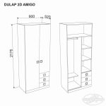 Dulap 2D AMIGO 0.9 m