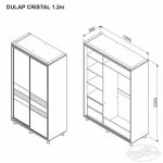 Dulap CRISTAL 1.2 m