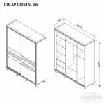 Dulap CRISTAL 2 m