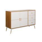 Dulap Marani 120x40x81H Oak/White