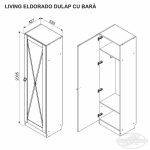 Living ELDORADO dulap cu bara 0,55 m