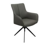 Scaun rotativ 360 grade Queen Piele Grey