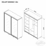 Dulap HAVANA 1.8 m