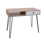 Masa Birou Hampton 100x48x76H Oak/Black