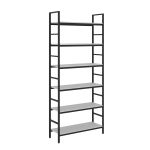 Raft arhiva modular M1 cu 6 nivele 100x34xH228 0112 PE Stone Grey+Cadru Black