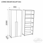 Living OSCAR dulap 0.6 m