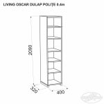 Living OSCAR dulap polite 0.4 m - imagine 2