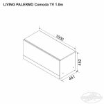 Living PALERMO comoda TV 1.0 m