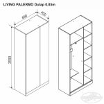 Living PALERMO dulap 0.85 m