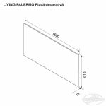 Placă decorativă PALERMO