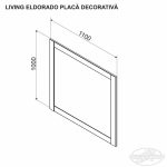 Placă decorativă ELDORADO 1,1m