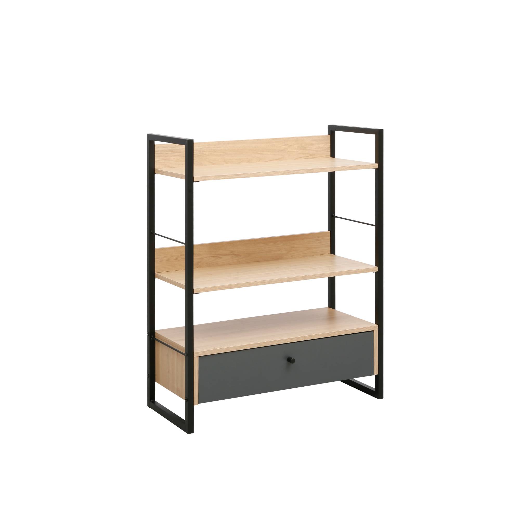 raft-alto-3-nivele-70x30x90h Raft Alto cu 3 nivele si sertar - imagine 1