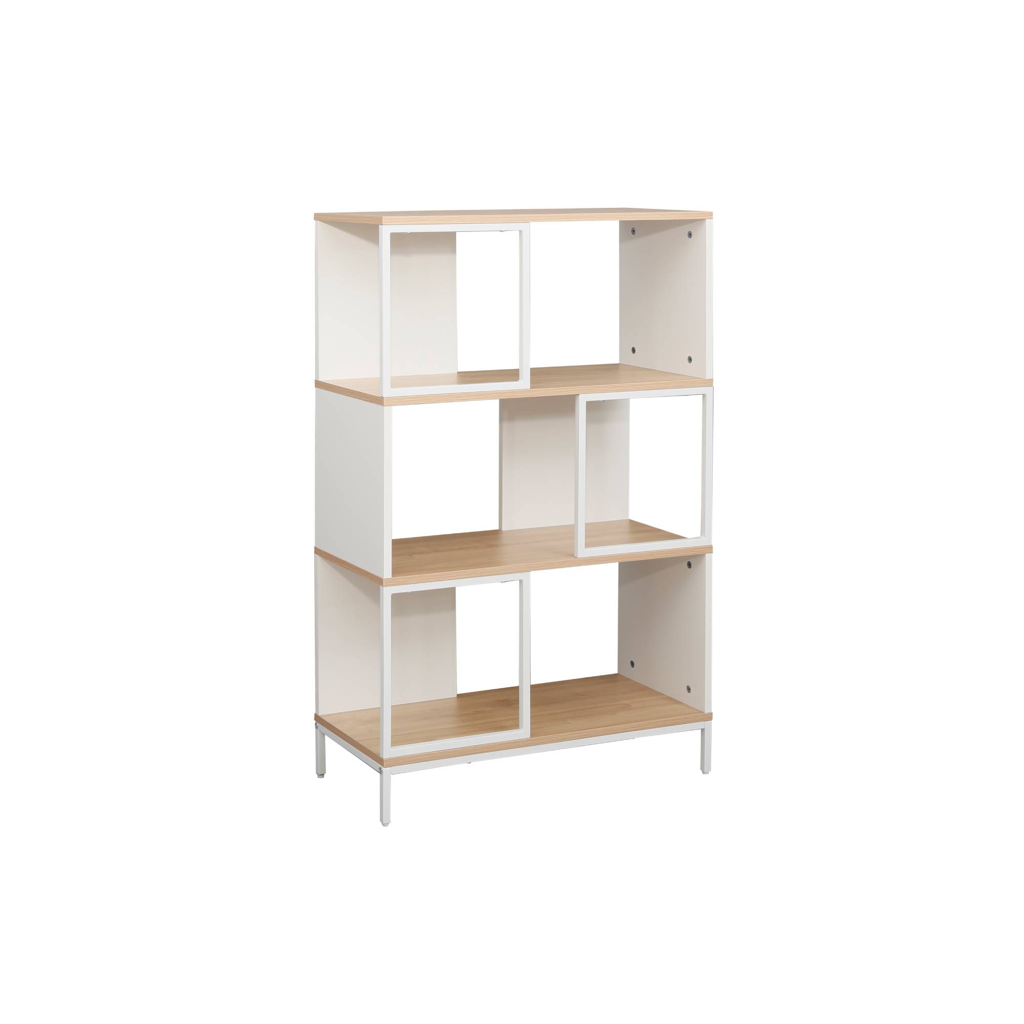 raft-loreto-4-nivele-70x30x113h Raft Loreto 4 nivele Oak M37/M58 Finish (70x30x113H) - imagine 1