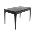 Masa Extensibila RL-67 Black Glass+Black Legs 120/150×75
