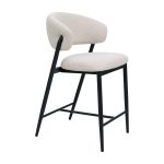 Scaun Bar Marcus Beige (OTE Harper 110) + Black Legs