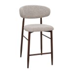 Scaun Bar Meridian Light Brown (OTE Miami 160 Taupe) + Wooden Legs