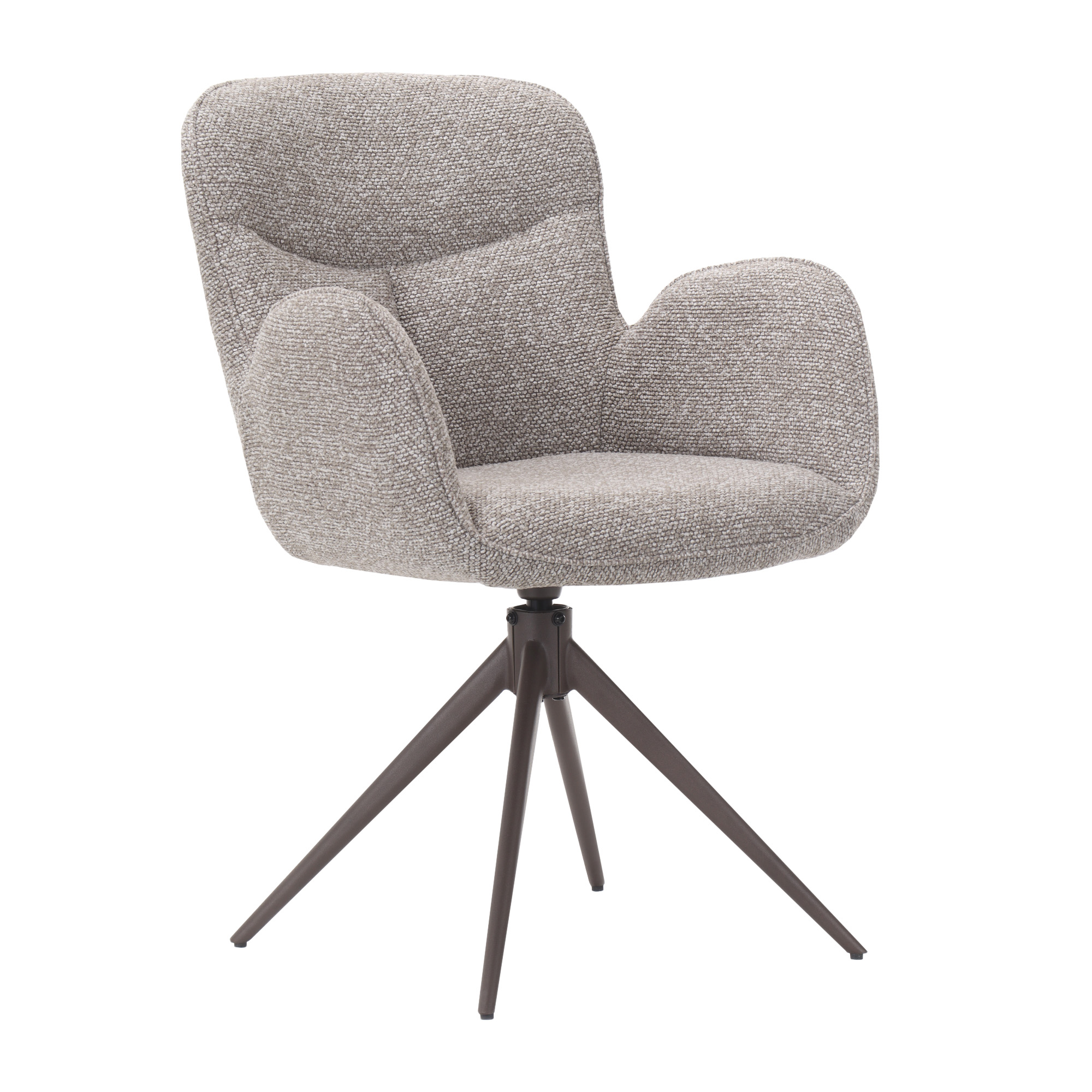 scaun-rotativ-yannick-mih-d515-3 Scaun Rotativ Yannick MIH- D515 Grey (Royal Boucle Mushroom) - imagine 1