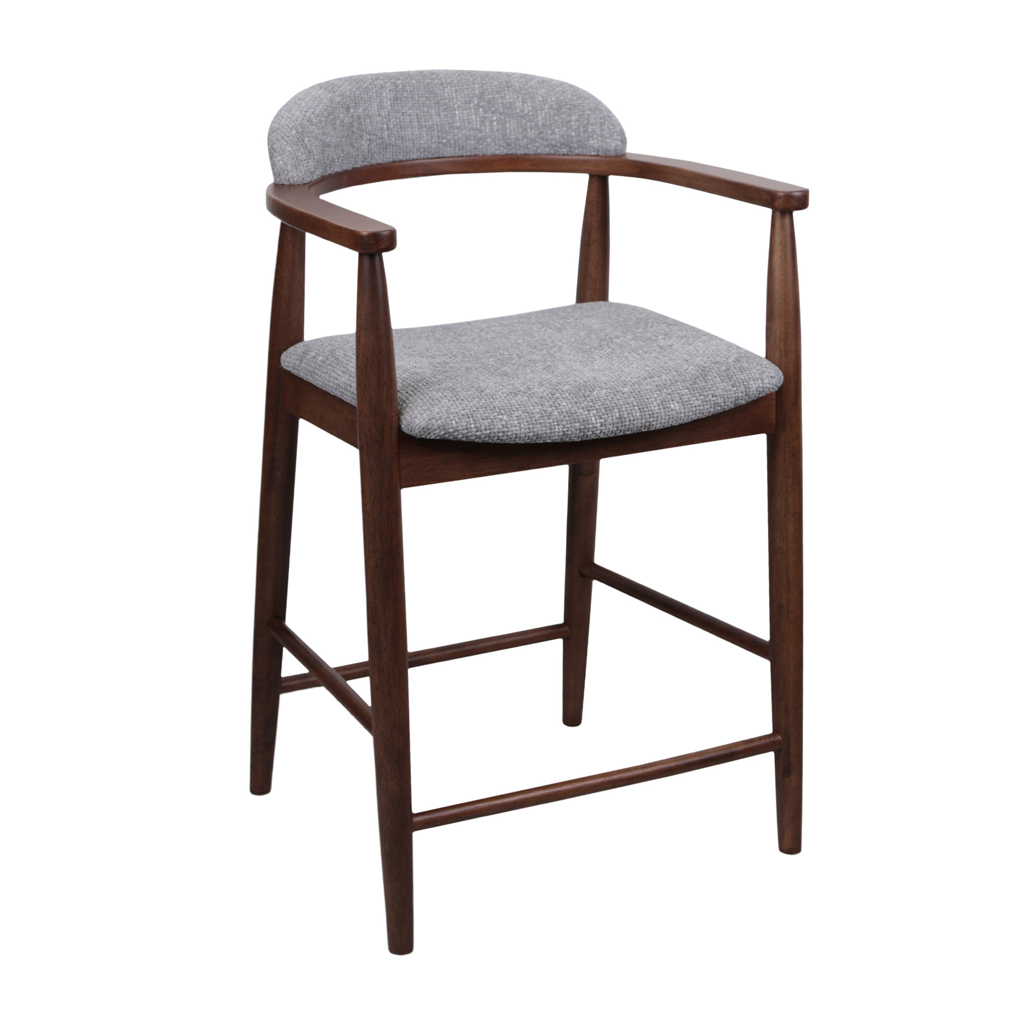 scaun_bar_midos-3 Scaun Bar Midas Light Grey (SD207-6) + WALNUT 5544 - imagine 1