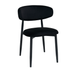 Scaun Meridian Catifea Black (HLR66) + Black Legs