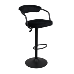 Scaun Bar SB-31 Catifea Black+Black Leg