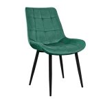 Scaun Hans Catifea Green HLR56+Black Legs